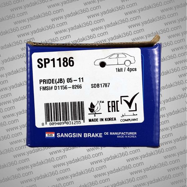 لنت ترمز جلو جی4 جک JAC J4 های کیو HI-Q SP1186