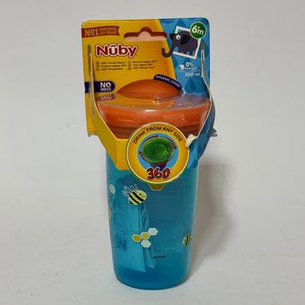 لیوان آموزشی 360 درجه Nûby گنجایش 300 میلی‌لیتر، 6m+، ضدچکه و فاقد BPA