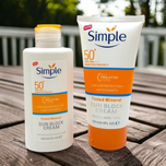 کرم ضدآفتاب ضدحساسیت سیمپل Simple Sun Block Cream Sensitive Protect Tinted Mineral SPF+50/PA+++ 120 ml