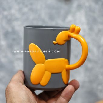 لیوان پلاستیکی زرافه طوسی