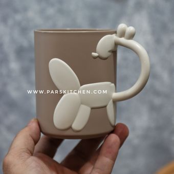 لیوان پلاستیکی زرافه نسکافه ای