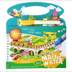دفتر نقاشی جادویی magic water book طرح رندوم