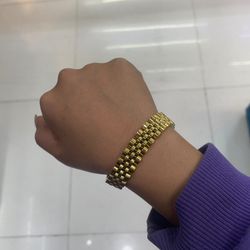 دستبند رولکس طلایی