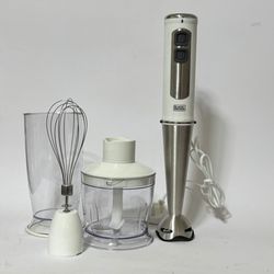 گوشت‌کوب برقی چندکاره BLACK+DECKER | ست کامل با همزن، خردکن و لیوان مدرج؛ آمریکایی اصل