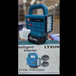 اینورتر شارژی هوشمند تبدیل برق 220 ولت مدل LYXUN دسته دار