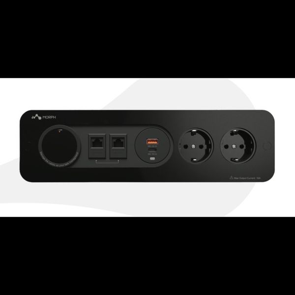 پریز توکار دیواری به همراه‌ پورت USB+سوکت شبکه