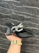 صندل مجلسی نگینی پاشنه شیشه ای