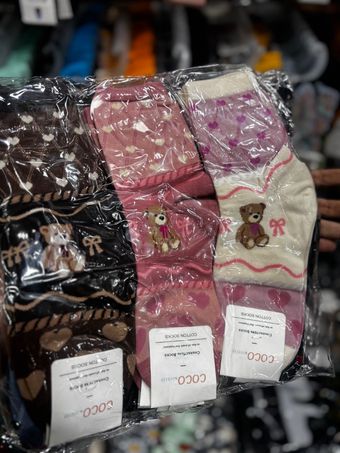 جوراب عمده کوکو اند هانا طرح خرس پینترستی - COCO & HANA