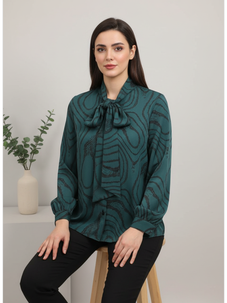 شومیز یقه کرواتی 0511