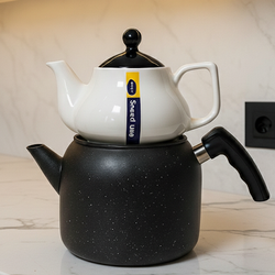 کتری قوری لوله‌ای گرانیت