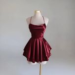 پیراهن عروسکی پشت بندی ساتن