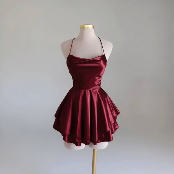 پیراهن عروسکی پشت بندی ساتن