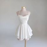 پیراهن عروسکی پشت بندی ساتن