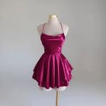 پیراهن عروسکی پشت بندی ساتن