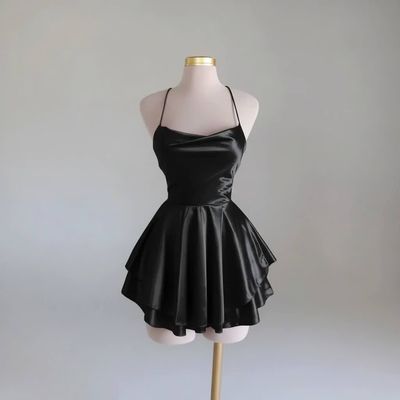 پیراهن عروسکی پشت بندی ساتن