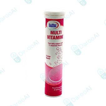 قرص جوشان مولتی ویتامین یوروویتال 20 عددی