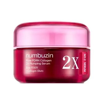سرم ژله‌ای کلاژن ساز و حجم دهنده PDRN رز شماره 2 نامبوزین numbuzin No.2 Rose PDRN Collagen 2X Plumping Serum