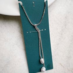 گردنبند تنیسی مروارید دار