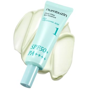 ضدآفتاب اسنس پوست حساس شماره 1 نامبوزین حجم 50 میل numbuzin No 1 Clear Filter Sun Essence 50ml