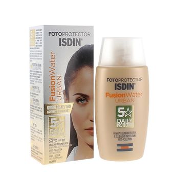 ضدآفتاب بی رنگ ایزدین Isdin مدل Fusion Water Urban حجم 50 میلی لیتر