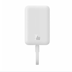 پاوربانک (فست شارژ) Baseus 10000mAh مدل PPCXM10T 30W - سفید (گارانتی آونگ)