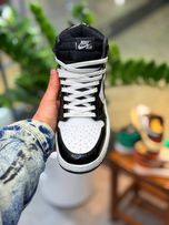 کفش جردن ساقدار کاریزما ورنی مشکی سفید