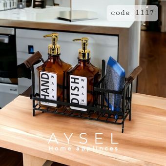 استند جامایع کنار سینک دو قلو آیسل