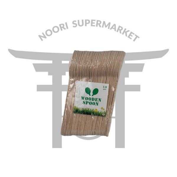 چنگال چوبی بسته 50 عددی بیست سانتی