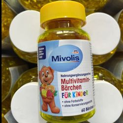 پاستیل مولتی ویتامین کودکان میولیس اصل 60 عددی Mivolis Fur Kinder