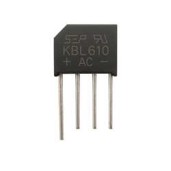 پل دیود 6A-1000V تخت شانه ای KBL610
