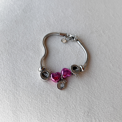 دستبند پاندورا های کپی 2 قلب