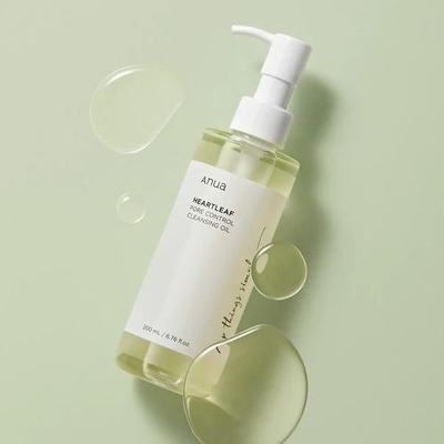 روغن پاک کننده و کنترل منافذ آنوا حاوی عصاره هوتونیا کوردتا Anua Heartleaf Pore Control Cleansing Oil