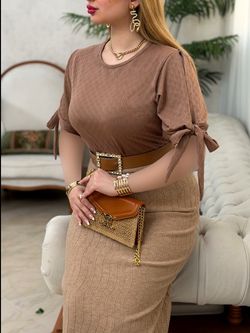 بلوز آستین پاپیونی3706