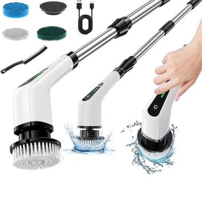 براش شستشو برقی شارژی 25 وات JY-6010 اورجینال 9 سری کاربردی برای سینک ، حمام ، ماشین و سطوح مختلف