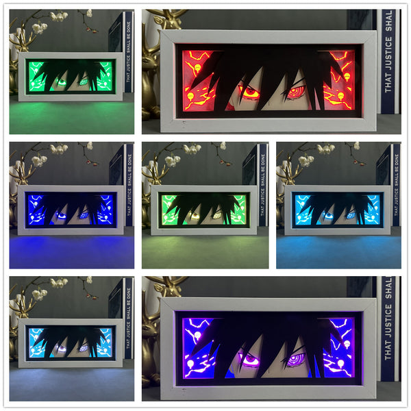 تابلو لایت باکس انیمه ای ساسکه اوچیها ناروتو | Naruto Sasuke Light Box