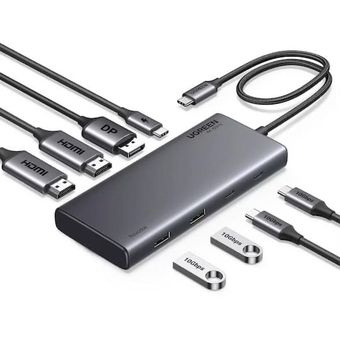 هاب 8 پورت USB-C یوگرین مدل CM639-35625 با سرعت 10Gbps