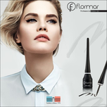 خط چشم کوزه ای مشکی حاوی روغن نارگیل فلورمار FLORMAR DIPLINER