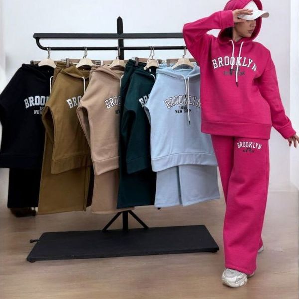 ست هودی شلوار دورس سه نخ داخل کرک