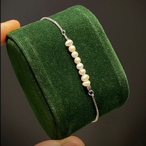 دستبند آسانسوری مروارید پرورشی