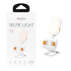 هولدر سلفی چراغ دار رومیزی شارژی Yesido مدل DH10 - سفید