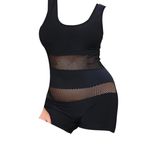 مایو پادار مشکی بغل ژوردار