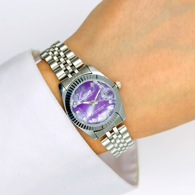 ساعت روکلس Rolex مدل بنفش صدفی