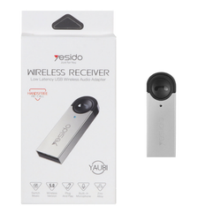 دانگل بلوتوث گیرنده صدا Yesido مدل YAU81 - نقره ای