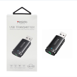 دانگل بلوتوث صدا و مکالمه yesido مدل YAU40 - مشکی