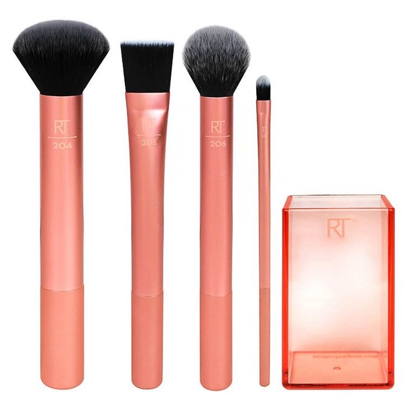 ست براش Flawless مناسب آرایش صورت بسته 4 عددی ریل تکنیک Real Techniques Flawless Face Set Brush Pack