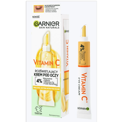 کرم دور چشم روشن کننده ویتامین سی گارنیر Garnier Skin Active Vitamin C Glow Boosting Eye Cream