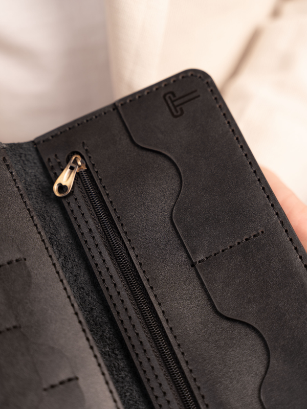 کیف پول چرم طبیعی کدb165