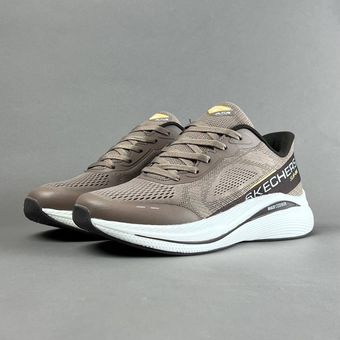 کتونی استوک اسکیچرز مردانه زیره مموری فوم SKECHERS GLID-STEP مدل SN220893 قهوه ای