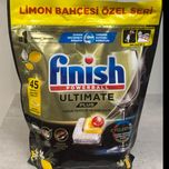 قرص ماشین ظرفشویی فینیش مدل التیمیت پلاس بسته 45 عددی رایحه لیمویی
