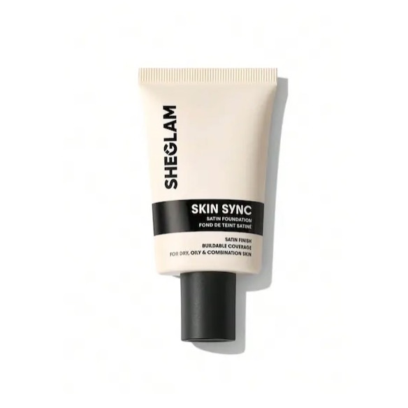 کرم پودر ساتین ( ابریشمی ) شیگلم مدل Skin Sync Satin foundation | پوستی یکدست، طبیعی و بی‌نقص